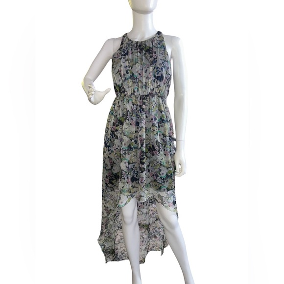 Zara Women's Floral Print Multicolor Chiffon High low
Maxi Dress Size S - Picture 2 of 8